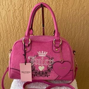 Juicy Couture Heritage Bowler Juicy Pink NWT Purse Bag